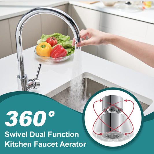 🚰 KÖP 1, FÅ 1 GRATIS! 💧 360° Vridbar Köksblandare – Dubbel Sprayfunktion, Enkel Montage & Vattensnål Design ✨