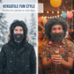 ⏰ 60% RABATT! 🧔 Punk-hatt med peruk & stickat skägg – Enkel montering, Realistisk stil & Perfekt för cosplay 🎭