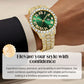 ⌚ 50% RABATT! ✨ Herrklocka med Strass & Kvartsverk – Lyxig Design, Iögonfallande & Perfekt för Fest 💎