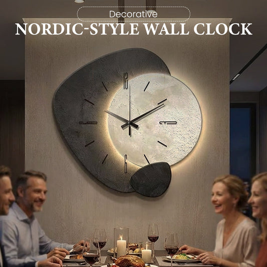 🕰️ 50% RABATT! ✨ Dekorativ Väggklocka i Nordisk Stil – Tyst Gång, Minimalistisk Design & Perfekt För Vardagsrum, Kök & Kontor 🏠