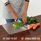 🔥50 % Rabatt🔥Must‑Have Cooking Tool！🥩🥦Safer, Cleaner & More Convenient!💥304 Stainless Steel Cutting Board