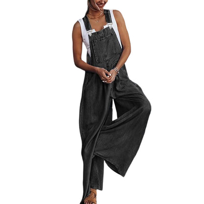 50% RABATT! ✨ Trendig jean overall dam – löst sittande, med fickor & perfekt för sommar – Bekväm, sval och snygg – enkel sommarchic för strand, festival eller vardag 🌞