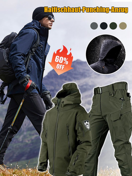🧥 60% RABATT! ⛰️ Taktiskt Softshelljacka- & Byxset – Vattentätt, Vindtätt, Isolerande & Perfekt för Vinter/Terräng 🏔️