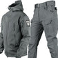 🧥 60% RABATT! ⛰️ Taktiskt Softshelljacka- & Byxset – Vattentätt, Vindtätt, Isolerande & Perfekt för Vinter/Terräng 🏔️