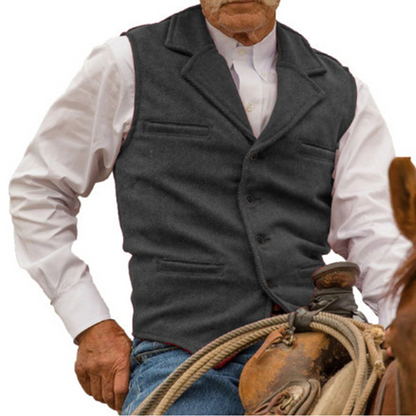 👔 60% RABATT! 🔥 Slim Fit-väst för Män – Casual Business Look, Elegant Design & Perfekt Passform 💼
