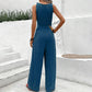 👗 60% RABATT! 💃 Kvinnors Enfärgad Jumpsuit med Midjebälte – Elegant Design, Figursydd & Perfekt För Fest & Vardag 🌸