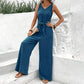👗 60% RABATT! 💃 Kvinnors Enfärgad Jumpsuit med Midjebälte – Elegant Design, Figursydd & Perfekt För Fest & Vardag 🌸