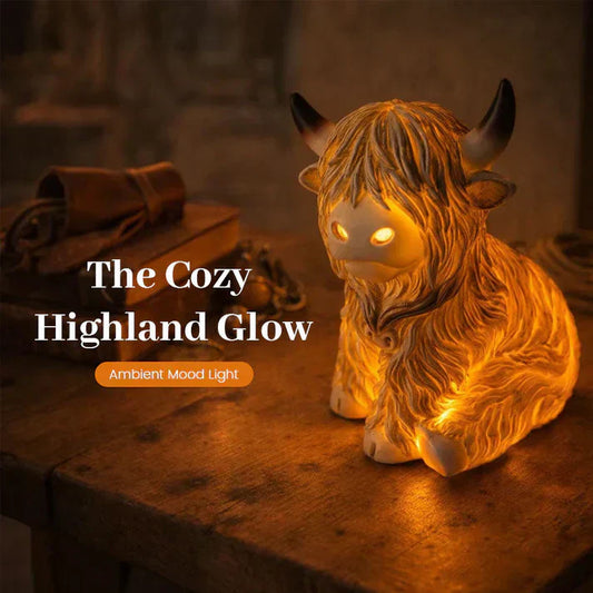 🐮 50% RABATT! 🔥 Varm Highland Light – Lampa i Form av en Highland-ko, Mysig Belysning & Perfekt Sommarsmycke 🏡