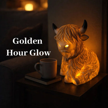 🐮 50% RABATT! 🔥 Varm Highland Light – Lampa i Form av en Highland-ko, Mysig Belysning & Perfekt Sommarsmycke 🏡