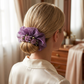 🎀 50% RABATT! 🌸 Elegant Organza-Hårsnodd med Blommönster – Mjuk, Skonsam mot Håret & Perfekt för Bröllop och Fest ✨