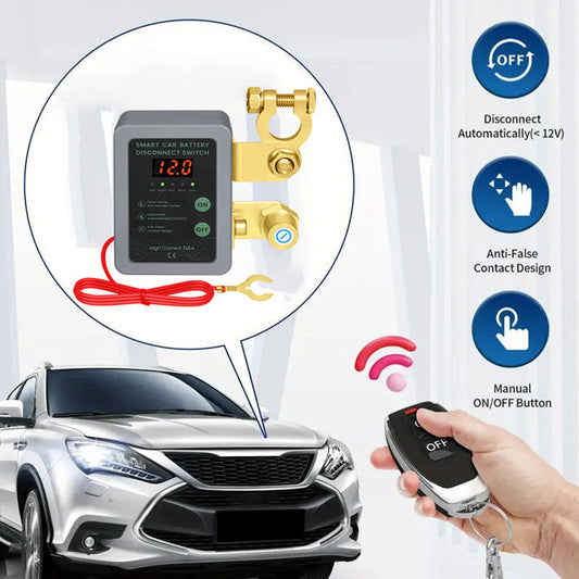 ⚡ 50% RABATT! 🔋 12V/24V Fjärrstyrd Bilbatteri Avstängningsbrytare – Stöldskydd, Energibesparing & Lätt Installation ✅