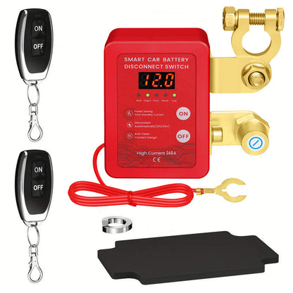 ⚡ 50% RABATT! 🔋 12V/24V Fjärrstyrd Bilbatteri Avstängningsbrytare – Stöldskydd, Energibesparing & Lätt Installation ✅