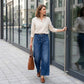👖 60% RABATT! ✨ Damjeans med Hög Midja och Vida Ben – Figursydd, Längre Ben & Superbekväm 💙