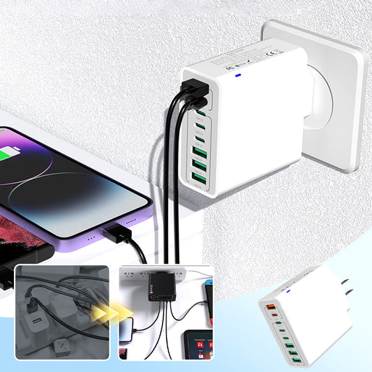 📱 50% RABATT! ⚡ Multi-Port 150W Snabbladdare – 3-enheters samtidig laddning, Kompakt design & Universell kompatibilitet 🔋