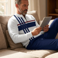 👕 60% RABATT! 🔥 Herrset med Grafiskt Tryck & Byxor – Modern Look, Bekväm Passform & Avslappnad Stil 👖