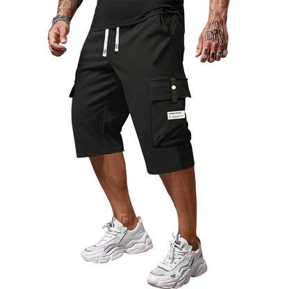 👖 50% RABATT! 🔥 Capri-Cargobyxor med Dragsko för Män – Lätta, Stretchiga & Med Flertalet Fickor, Perfekta För Aktiv Utomhusvistelse Eller Avslappnad Vardag 🏕️