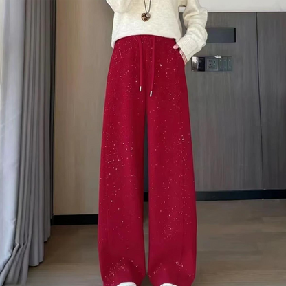 👖 60% RABATT! ✨ Skinnande Högmidjade Byxor för Damer – Vida Ben, Elegant Passform & Komfort hela Dagen 💃