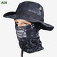 🧢 60% RABATT! 🎣 2-i-1 Kamouflagehatt med Halsduk – UPF 50+, Avtagbar Mask & Perfekt för Fiske & Utomhusbruk 🛡️