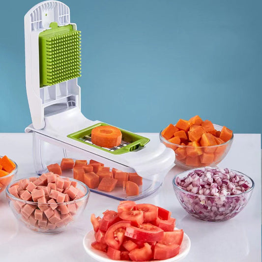 🥕 60% RABATT! 🔪 Multifunktionell Mandolin med Snabbskärning – Justerbara blad, Rostfritt stål & Lätt att rengöra 🥗