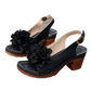 👡 50% RABATT! 🌸 3D-Blommiga Sandaler med Öppen Tå & Klack – Elegant Design, Stabil Klack & Andningsbar 👠