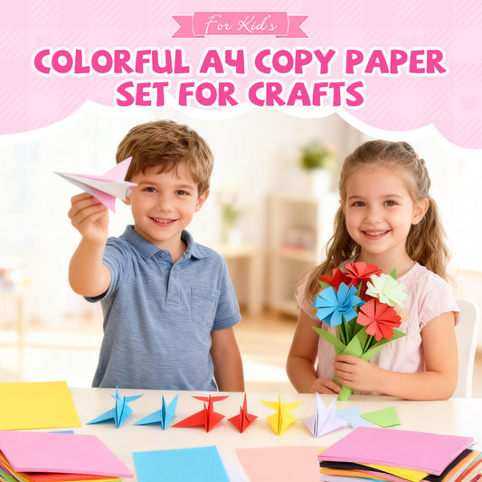 🎨 50% RABATT! 📄 Färgglatt A4-kopieringspapper för hantverk – 10 ljusa färger, 80g/m² & Perfekt för utskrift, vikning & DIY-projekt ✂️