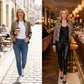 🧥 60% RABATT! ✨ Damernas Glittrande Leopardmönstrade Jacka – Festligt, Trendigt & Perfekt för Partyn 🐆