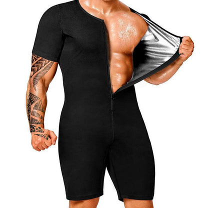 🧖‍♂️ 50% RABATT! 🔥 Helkroppsdräkt för Bastu för Män – Viktminskningsstöd, Svettdrivande & Perfekt för Träning 💪