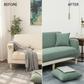 🛋️ 50% RABATT! 🧵 Jacquardstickat Stretchigt Sofföverdrag – Halkfritt, Mjukt Tyg & Universell Passform 🏠