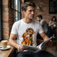 👕 60% RABATT! 🐒 Unisex Apa Kramar Leksak Grafisk T-shirt – Mjukt Tyg, Roligt Tryck & Perfekt för Djurälskare 🌿