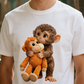 👕 60% RABATT! 🐒 Unisex Apa Kramar Leksak Grafisk T-shirt – Mjukt Tyg, Roligt Tryck & Perfekt för Djurälskare 🌿