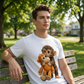 👕 60% RABATT! 🐒 Unisex Apa Kramar Leksak Grafisk T-shirt – Mjukt Tyg, Roligt Tryck & Perfekt för Djurälskare 🌿