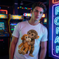 👕 60% RABATT! 🐒 Unisex Apa Kramar Leksak Grafisk T-shirt – Mjukt Tyg, Roligt Tryck & Perfekt för Djurälskare 🌿