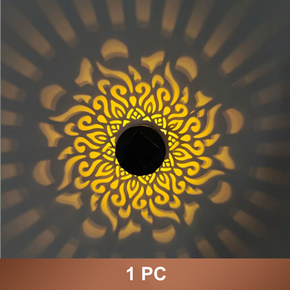 🌈 50% RABATT! ☀️ Solcellsdriven Mandala Projektorlampa – Färgglada Mönster, Vattentät & Automatisk för Trädgård & Uteplats 🌸