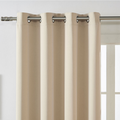 🪟 50% RABATT! 🌙 Enfärgade Mörkläggningsgardiner – Blockera 99% Ljus, Energibesparande & Perfekt För Sovrum & Hemmabio 🎬