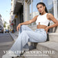 👖 60% RABATT! 🌿 Högmidjade Vida Jeans – Andningsbart Bomullstyg för Absolut Komfort & Trendig Look ✨