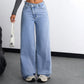 👖 60% RABATT! 🌿 Högmidjade Vida Jeans – Andningsbart Bomullstyg för Absolut Komfort & Trendig Look ✨