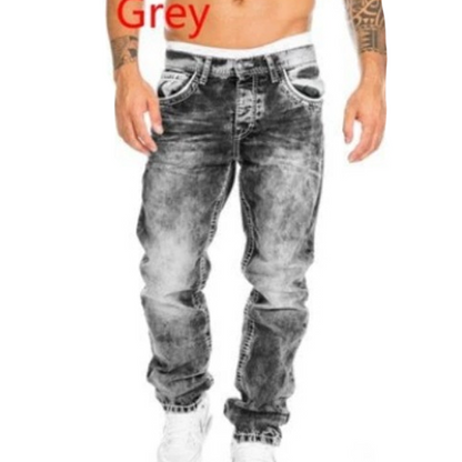 👖 60% RABATT! 🔥 Herrmode Kreativa Stretchjeans – Minimalistisk Stil, Perfekt För Sommaren & Emo-inspirerad Look 💙
