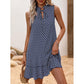 👗 50% RABATT! 🎉 Klänning med rosett & geometriskt mönster för damer – Elegant & lekfull – Perfekt för fester, bröllop eller en chic sommardag – feminin och iögonfallande 💃✨