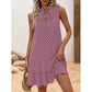👗 50% RABATT! 🎉 Klänning med rosett & geometriskt mönster för damer – Elegant & lekfull – Perfekt för fester, bröllop eller en chic sommardag – feminin och iögonfallande 💃✨