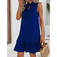 👗 50% RABATT! 🎉 Klänning med rosett & geometriskt mönster för damer – Elegant & lekfull – Perfekt för fester, bröllop eller en chic sommardag – feminin och iögonfallande 💃✨