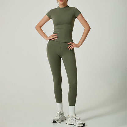 👚 60% RABATT! 🏃 Tvådelat Bomullssportset för Damer – Tröja & Leggings, Bekvämt & Perfekt för Träning & Fritid 💪