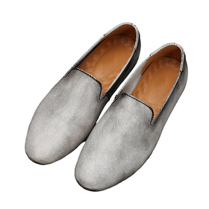 👞 60% RABATT! ✨ Flexibla Spetsiga Platta Loafers i Läder – Elegant Design, Bekväma & Perfekta för Vardag & Kontor 🌸