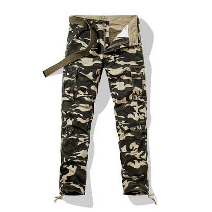 👖 60% RABATT! 🔥 Herr Klassiska Kamouflagemönstrade Cargobyxor – Många Fickor, Bekväm Passform & Perfekt för Utomhusbruk 🏕️