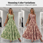 👗 50% RABATT NU! 🌸 Kvinnors V-ringad Blommönstrad Smockad Maxiklänning – Smockad Midja, Andningsbar & Mångsidig Längd För En Elegant Silhuett ✨