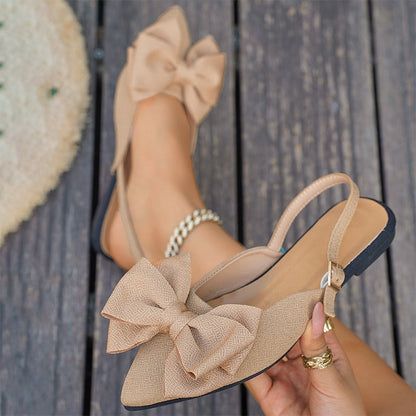 👞 60% RABATT! 🎀 Eleganta Platta Skor med Rosett & Ankelrem – Stilren Design, Bekväm Passform & Perfekt För En Kvinnlig Look 🌸