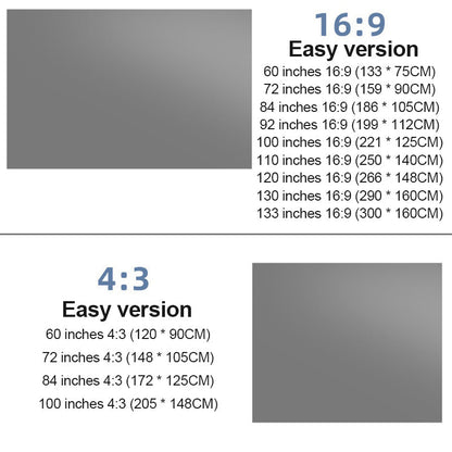 📽️ 50% RABATT! ✨ Bärbar Projektor 4K Anti-Light Hopfällbar Skärm – Lätt, Kompakt & Perfekt För Utomhusbio & Hemmabio 🏠