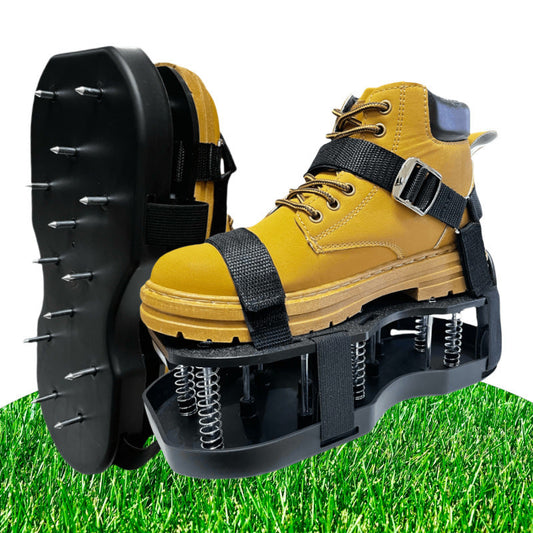 👟 50% RABATT! 🌿 Trädgårdspinnar för Jordlösning – Luftningsskor, Förbättrar Dränering & Perfekt För En Hälsosam Gräsmatta 🏡