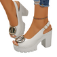 👡 60% RABATT! ✨ Elegant Peep-Toe Spänne Hälade Sandaler – Stilren Design, Bekväm Klack & Perfekt För Speciella Tillfällen 🌸