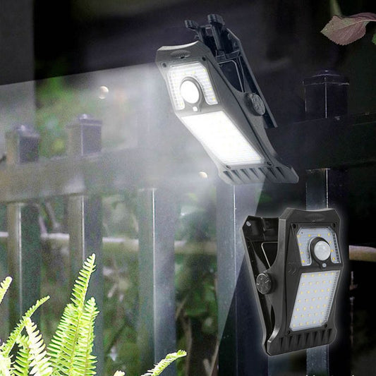 💡 KÖP 3 FÅ 1 GRATIS! ☀️ Soldriven Utomhuslampa med Rörelsesensor – För Trädgård & Hem, Automatiskt Ljus & Energisnål 🏡