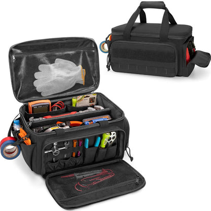 🧰 50% RABATT! 🛠️ 14-tums Verktygsväska i Canvas – Slitstark Konstruktion, MOLLE-webbning & Stort Förvaringsutrymme För Alla Dina Verktyg 🔧